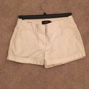 J Crew White Summer Shorts